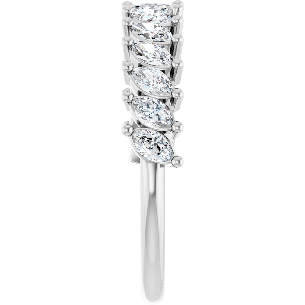 14K White 3/4 CTW Natural Diamond Anniversary Band