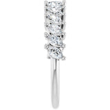 14K White 3/4 CTW Natural Diamond Anniversary Band