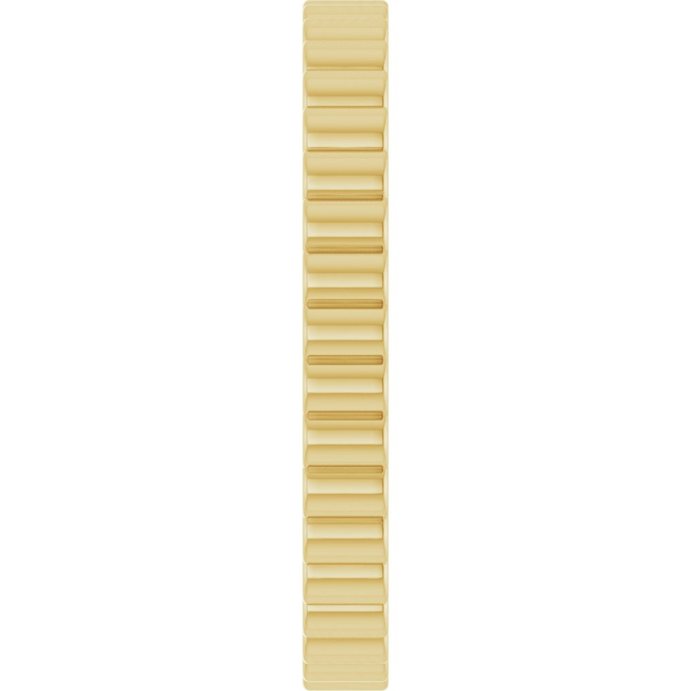 14K Yellow Gold 2 mm Grooved Half Round Band Size 5
