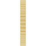 14K Yellow Gold 2 mm Grooved Half Round Band Size 5