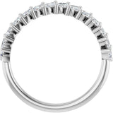 14K White 3/4 CTW Natural Diamond Anniversary Band
