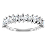 14K White 3/4 CTW Natural Diamond Anniversary Band