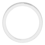 Platinum 3.65 mm Floral Band