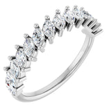 14K White 3/4 CTW Natural Diamond Anniversary Band