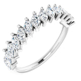 14K White 3/4 CTW Natural Diamond Anniversary Band