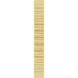 14K Yellow Gold 2 mm Grooved Half Round Band Size 4