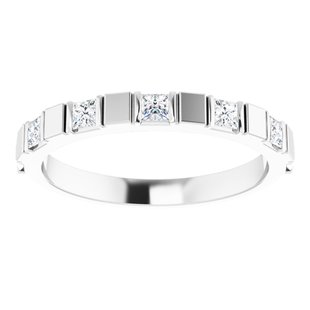 14K White 1/3 CTW Natural Diamond Anniversary Band