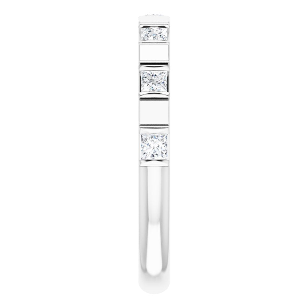 14K White 1/3 CTW Natural Diamond Anniversary Band