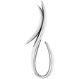 14K White Freeform 16-18" Necklace