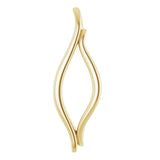 14K Yellow Freeform Pendant  