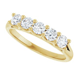 14K Yellow 5/8 CTW Lab-Grown Diamond Anniversary Band