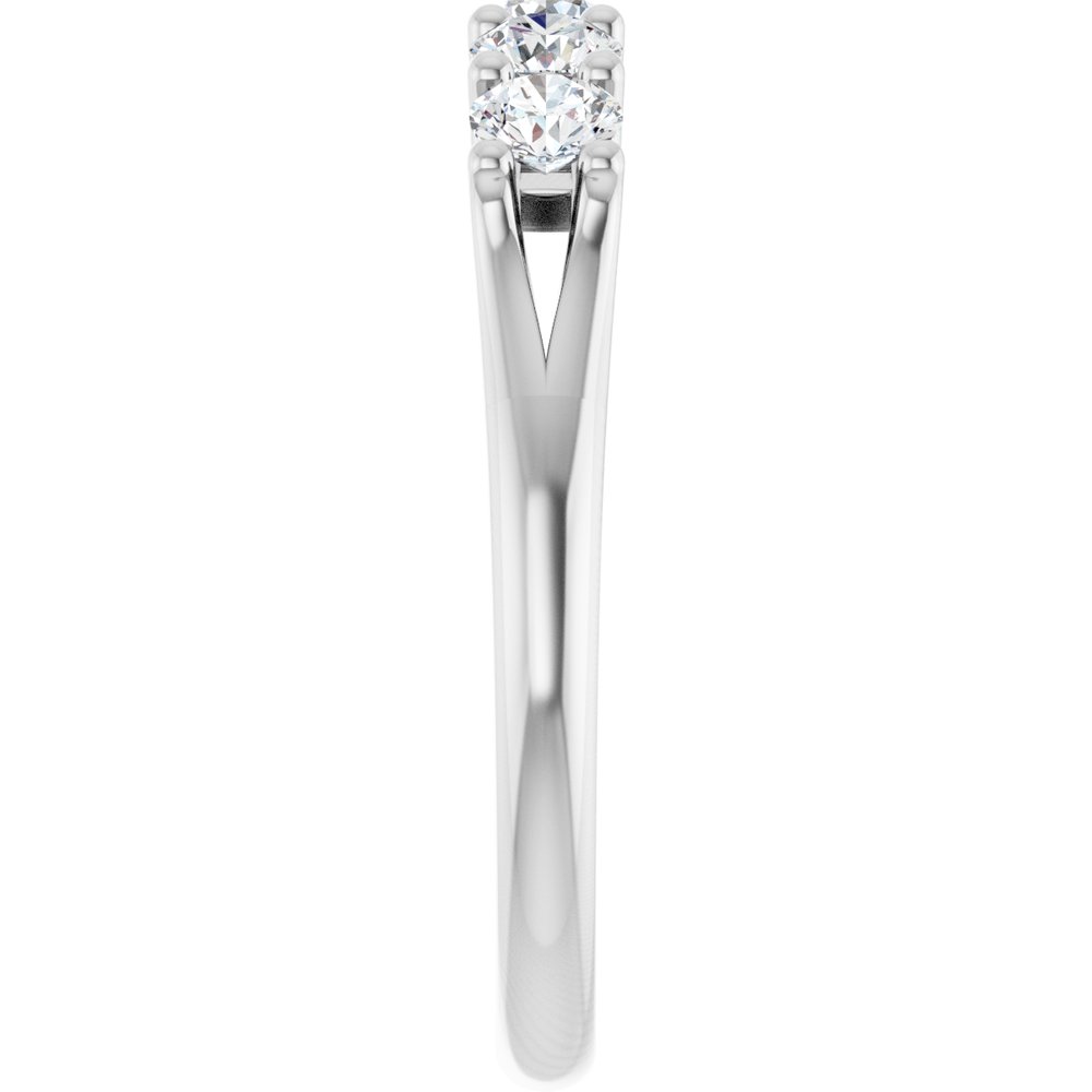 14K White 5/8 CTW Lab-Grown Diamond Anniversary Band