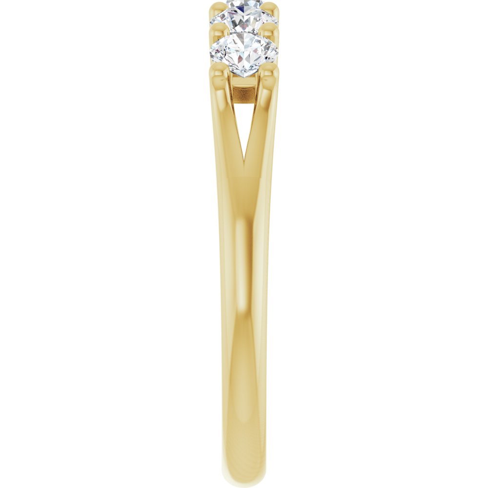 14K Yellow 5/8 CTW Lab-Grown Diamond Anniversary Band