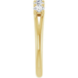 14K Yellow 5/8 CTW Lab-Grown Diamond Anniversary Band