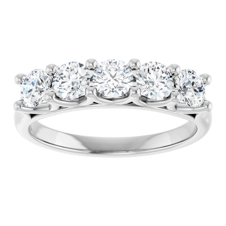 14K White 1 CTW Lab-Grown Diamond Anniversary Band