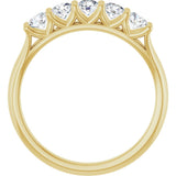 14K Yellow 5/8 CTW Lab-Grown Diamond Anniversary Band