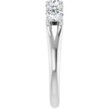 14K White 1 CTW Lab-Grown Diamond Anniversary Band