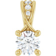 14K Yellow Gold 1/4 CTW Lab-Grown Diamond Pendant
