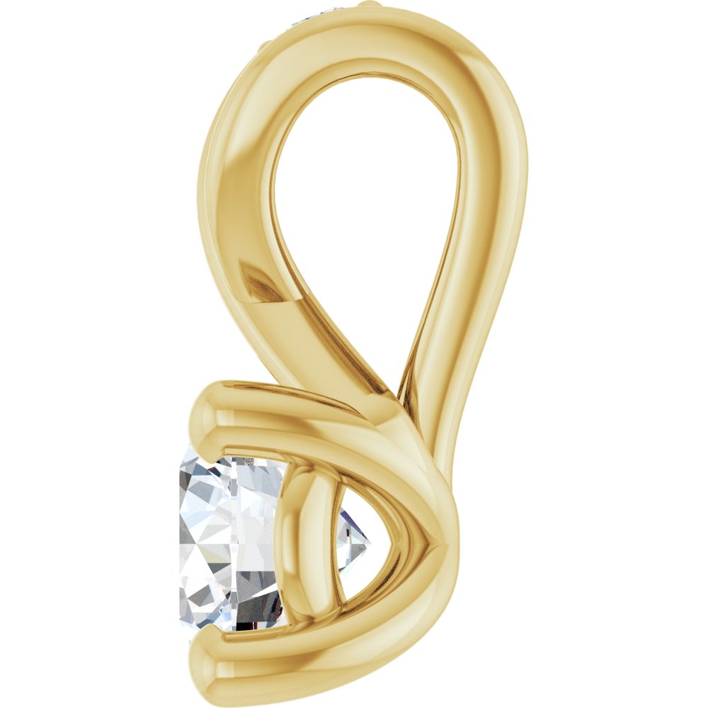 14K Yellow Gold 1/4 CTW Lab-Grown Diamond Pendant