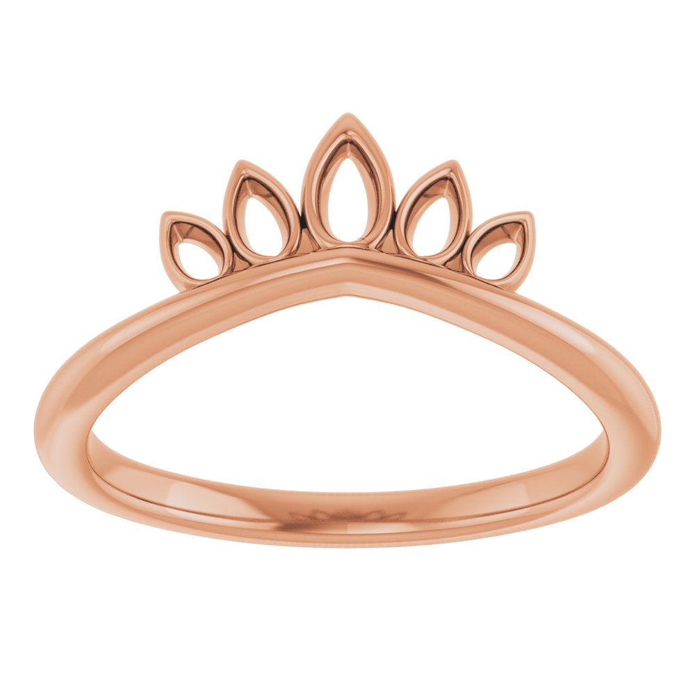 14K Rose Crown Ring