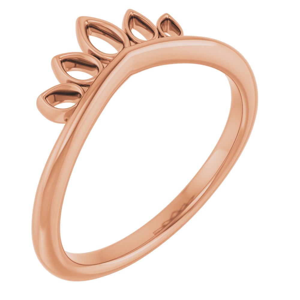 14K Rose Crown Ring  