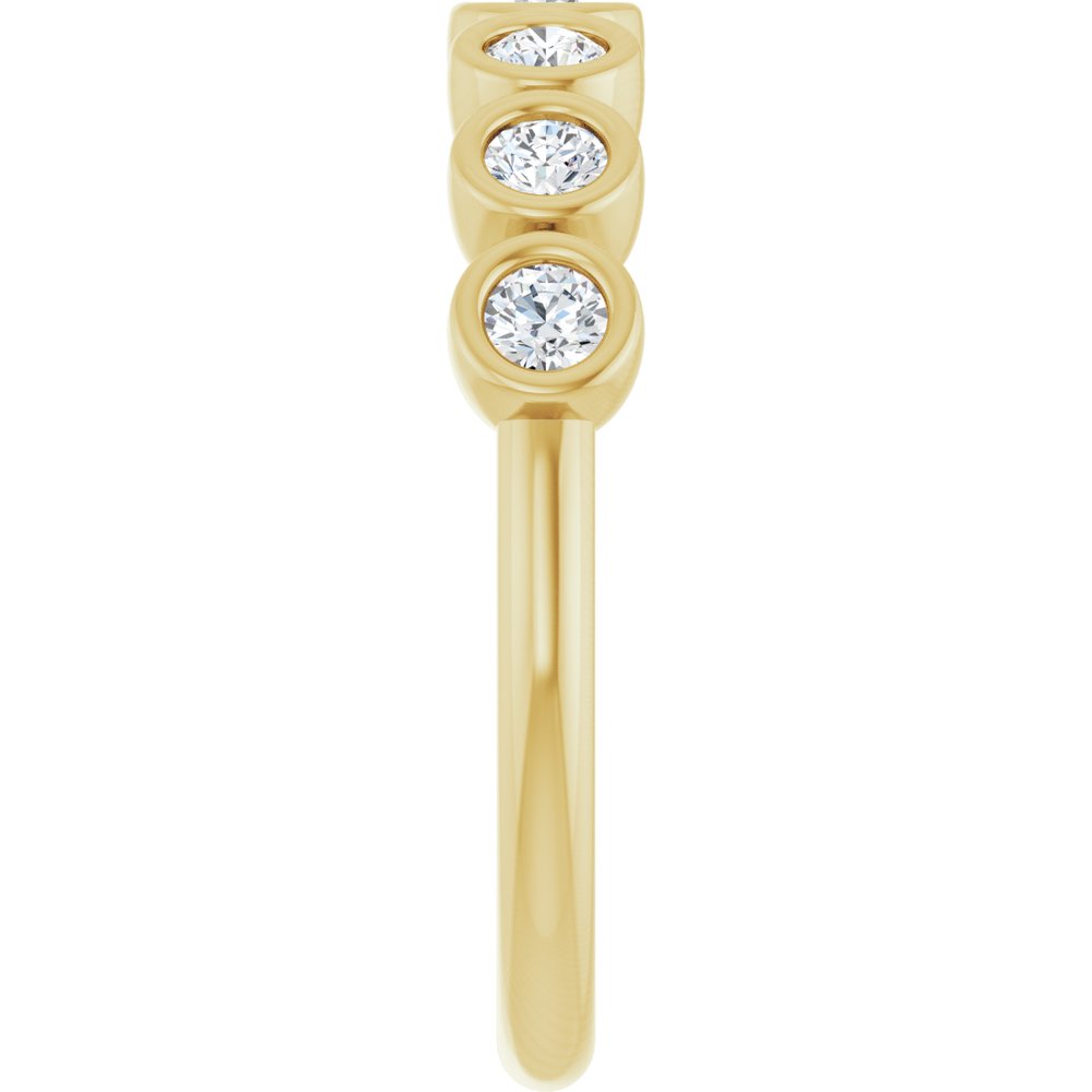 14K Yellow 3/8 CTW Lab-Grown Diamond  Anniversary Band