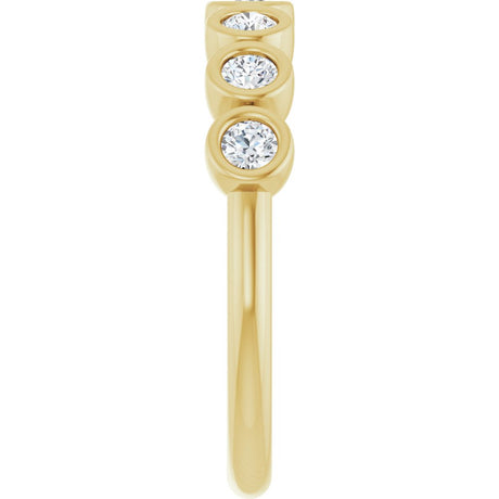 14K Yellow 3/8 CTW Lab-Grown Diamond  Anniversary Band
