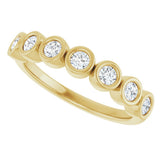 14K Yellow 3/8 CTW Lab-Grown Diamond  Anniversary Band
