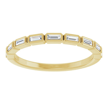 14K Yellow 1/5 CTW Natural Diamond Anniversary Band