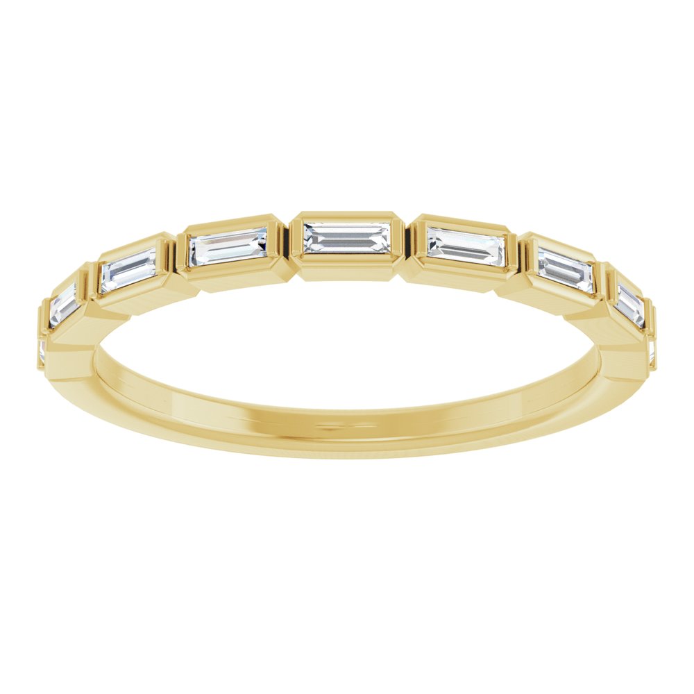 14K Yellow 1/5 CTW Natural Diamond Anniversary Band