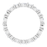 Platinum 5/8 CTW Natural Diamond Eternity Band Size 5.5