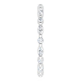 14K White Gold 5/8 CTW Lab-Grown Diamond Eternity Band Size 6