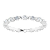 Platinum 5/8 CTW Natural Diamond Eternity Band Size 5.5