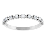 14K White 1/5 CTW Natural Diamond Anniversary Band