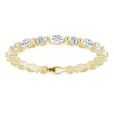 14K Yellow Gold 5/8 CTW Lab-Grown Diamond Eternity Band Size 5.5