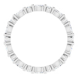 14K White Gold 5/8 CTW Lab-Grown Diamond Eternity Band Size 6