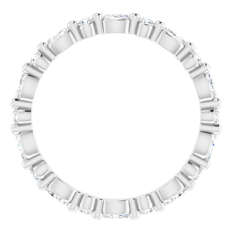14K White Gold 5/8 CTW Lab-Grown Diamond Eternity Band Size 6