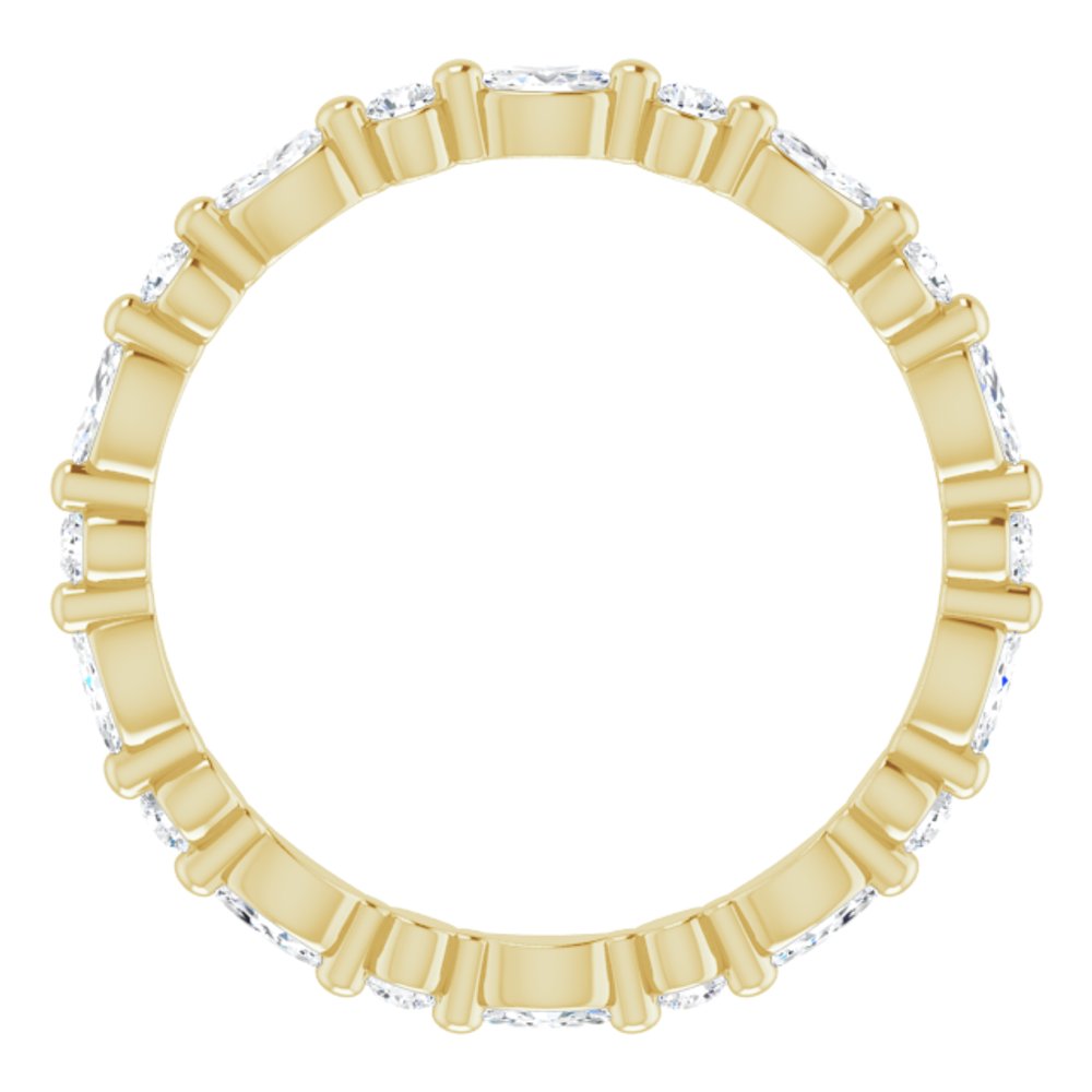 14K Yellow Gold 5/8 CTW Lab-Grown Diamond Eternity Band Size 5.5