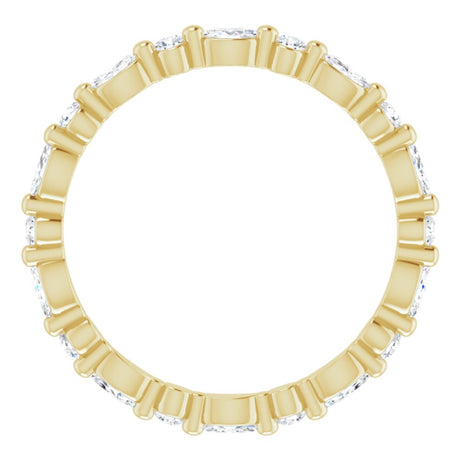 14K Yellow Gold 5/8 CTW Lab-Grown Diamond Eternity Band Size 5.5