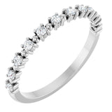 14K White 1/5 CTW Natural Diamond Anniversary Band
