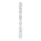 Platinum 5/8 CTW Natural Diamond Eternity Band Size 5.5