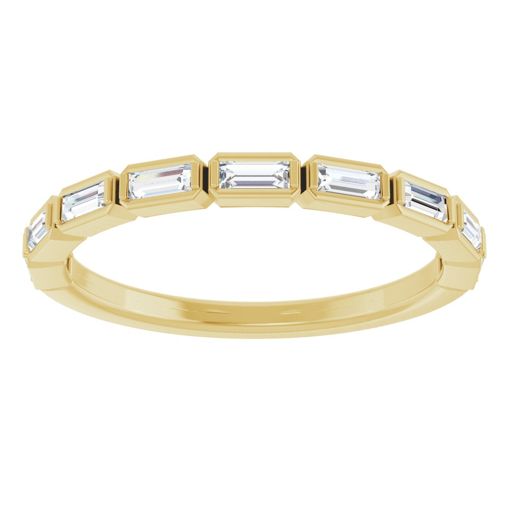 14K Yellow 1/4 CTW Natural Diamond Anniversary Band