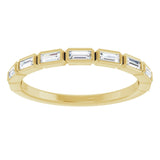 14K Yellow 1/4 CTW Natural Diamond Anniversary Band