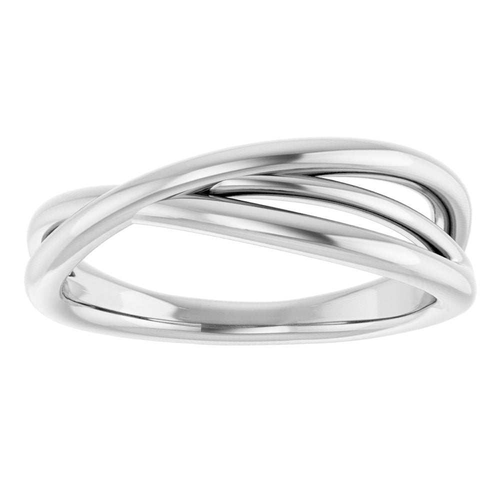 Sterling Silver Criss-Cross Ring