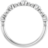 14K White 1/3 CTW Natural Diamond Stackable Ring