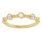 14K Yellow 1/3 CTW Natural Diamond Stackable Ring