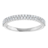 14K White 1/4 CTW Natural Diamond Anniversary Band