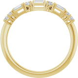 14K Yellow 1/5 CTW Lab-Grown Diamond Contour Band