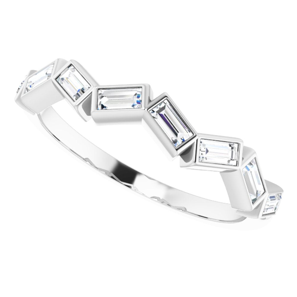 14K White 1/3 CTW Natural Diamond Anniversary Band