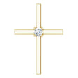 14K Yellow Gold .15 CT Natural Diamond Pendant  